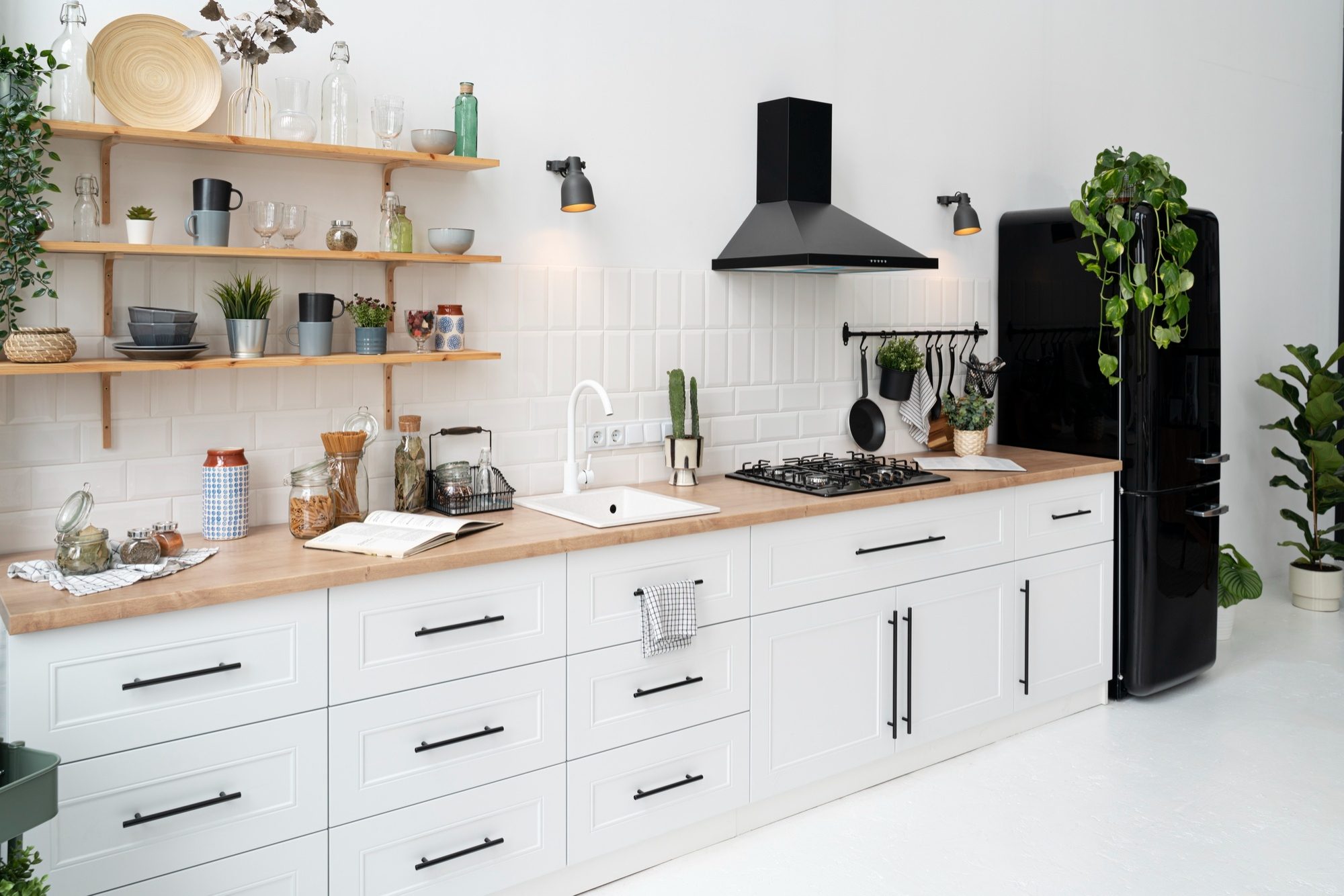 Small white kitchen